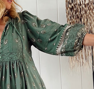JAASE VIRIDIAN MEADOW MAXI DRESS