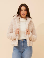 Load image into Gallery viewer, MOSCOW FAUX FUR JACKET - BEIGE