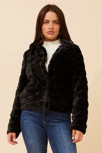 Load image into Gallery viewer, MOSCOW FAUX FUR JACKET - BLACK