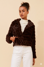 Load image into Gallery viewer, MOSCOW FAUX FUR JACKET - BROWN