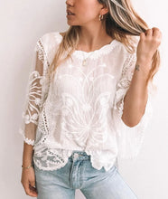 Load image into Gallery viewer, ISLA LACE TOP - WHITE