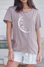 Load image into Gallery viewer, JAASE VINTAGE TEE - CRESCENT MOON ~ MOCHA