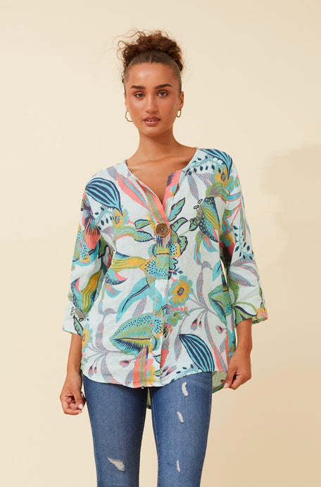 PALERMO ITALIAN LINEN TOP