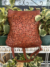 Load image into Gallery viewer, NICOLE LEATHER CROSSOVER BAG - COGNAC - RUGGED HIDE