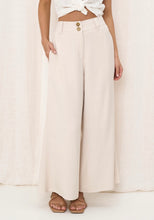 Load image into Gallery viewer, ALEXANDRIA TAILORED LINEN PANTS - BEIGE