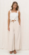 Load image into Gallery viewer, ALEXANDRIA TAILORED LINEN PANTS - BEIGE