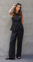 Load image into Gallery viewer, NOAH LINEN PANTS BLACK