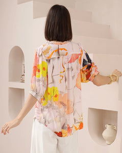 RIVIARA BLOUSE - IRIS MAXI