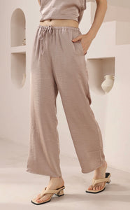 JAXON SILKY PANTS - IRIS MAXI