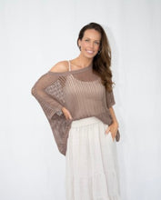 Load image into Gallery viewer, ABBI OPEN WEAVE KNIT JUMPER - BROWN