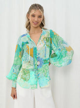 Load image into Gallery viewer, FELICIA BLOUSE - IRIS MAXI