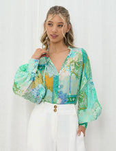 Load image into Gallery viewer, FELICIA BLOUSE - IRIS MAXI