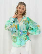 Load image into Gallery viewer, FELICIA BLOUSE - IRIS MAXI