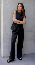 Load image into Gallery viewer, NOAH LINEN PANTS BLACK