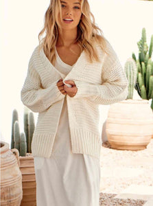 JAASE BARRENJOEY KNIT CARDIGAN - IVORY