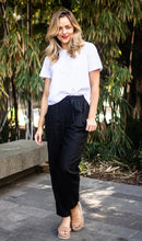 Load image into Gallery viewer, HONOUR LINEN PANTS - BLACK