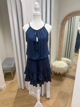 Load image into Gallery viewer, MARISSA NAVY BOHEME DRESS - COCONINYA
