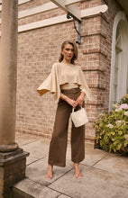 Load image into Gallery viewer, VALERIA WIDE LEG DRESS PANTS - BROWN