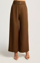 Load image into Gallery viewer, VALERIA WIDE LEG DRESS PANTS - BROWN