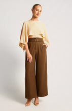 Load image into Gallery viewer, VALERIA WIDE LEG DRESS PANTS - BROWN
