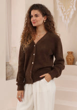 Load image into Gallery viewer, NALA CARDIGAN - CHOCOLATE