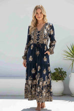 Load image into Gallery viewer, LOLA NAVY MIDI DRESS