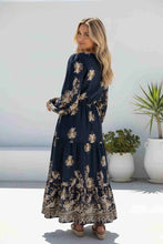Load image into Gallery viewer, LOLA NAVY MIDI DRESS
