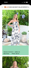 Load image into Gallery viewer, IVORY PALM MAXI DRESS - NAVY