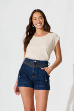 Load image into Gallery viewer, GEMMA DENIM SHORTS - DARK DENIM