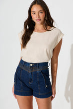 Load image into Gallery viewer, GEMMA DENIM SHORTS - DARK DENIM