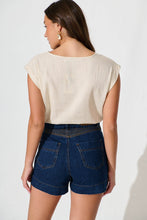 Load image into Gallery viewer, GEMMA DENIM SHORTS - DARK DENIM