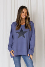 Load image into Gallery viewer, MADDY OVERSIZED SEQUIN STAR SWEATER