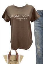 Load image into Gallery viewer, CHAMPAGNE CARTEL GRAPHIC TEE - MOCHA