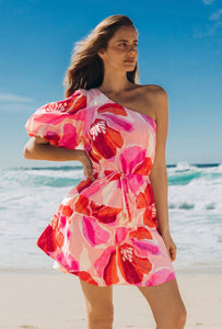 ROSALIE ONE SHOULDER MINI DRESS