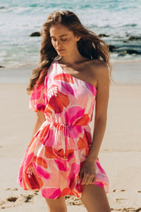 ROSALIE ONE SHOULDER MINI DRESS