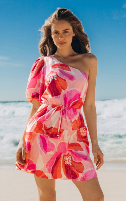 ROSALIE ONE SHOULDER MINI DRESS
