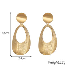 Load image into Gallery viewer, GOLD WATER DROP CLIP ON EARRINGS