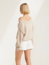 Load image into Gallery viewer, CLOUD DROP SHOULDER KNT JUMPER - SAND
