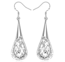 Load image into Gallery viewer, SILVER WATER DROP EARRINGS