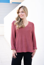 Load image into Gallery viewer, MAYA KNIT JUMPER - BRICK - SILVER WISHES