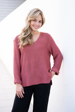 Load image into Gallery viewer, MAYA KNIT JUMPER - BRICK - SILVER WISHES