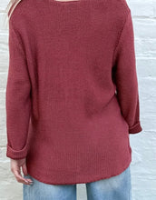 Load image into Gallery viewer, MAYA KNIT JUMPER - BRICK - SILVER WISHES