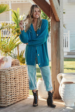 Load image into Gallery viewer, JAASE TEAL AZURE KNIT CARDIGAN