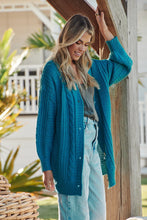 Load image into Gallery viewer, JAASE TEAL AZURE KNIT CARDIGAN