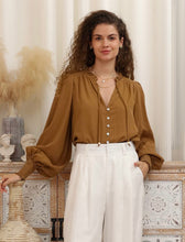 Load image into Gallery viewer, CAMEL BLOUSE