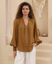 Load image into Gallery viewer, CAMEL BLOUSE