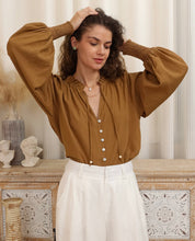 Load image into Gallery viewer, CAMEL BLOUSE