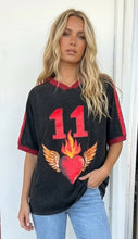Load image into Gallery viewer, BURNING HEART OVERSIZED TEE