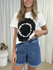 GIGI DARK DENIM SHORTS