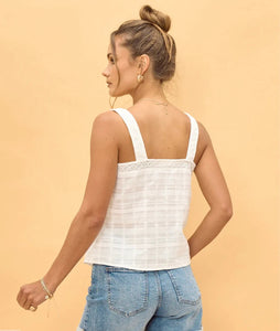 SPIRIT CAMI TOP - WHITE